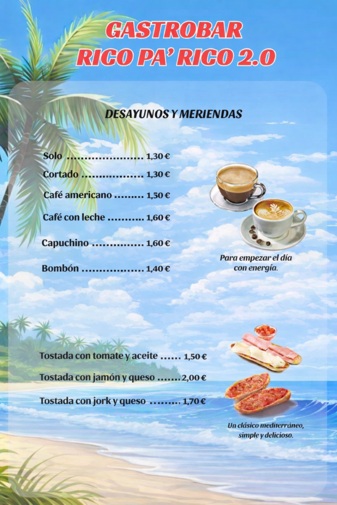 Desayunos y Meriendas